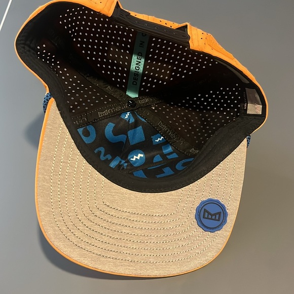 MELIN Men’s Coronado Fiesta Hydro Orange Hat Snapback One Size Fits most. - Picture 2 of 4